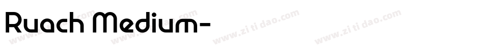 Ruach Medium字体转换